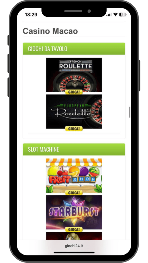 Casino Giochi24 giochi e slot